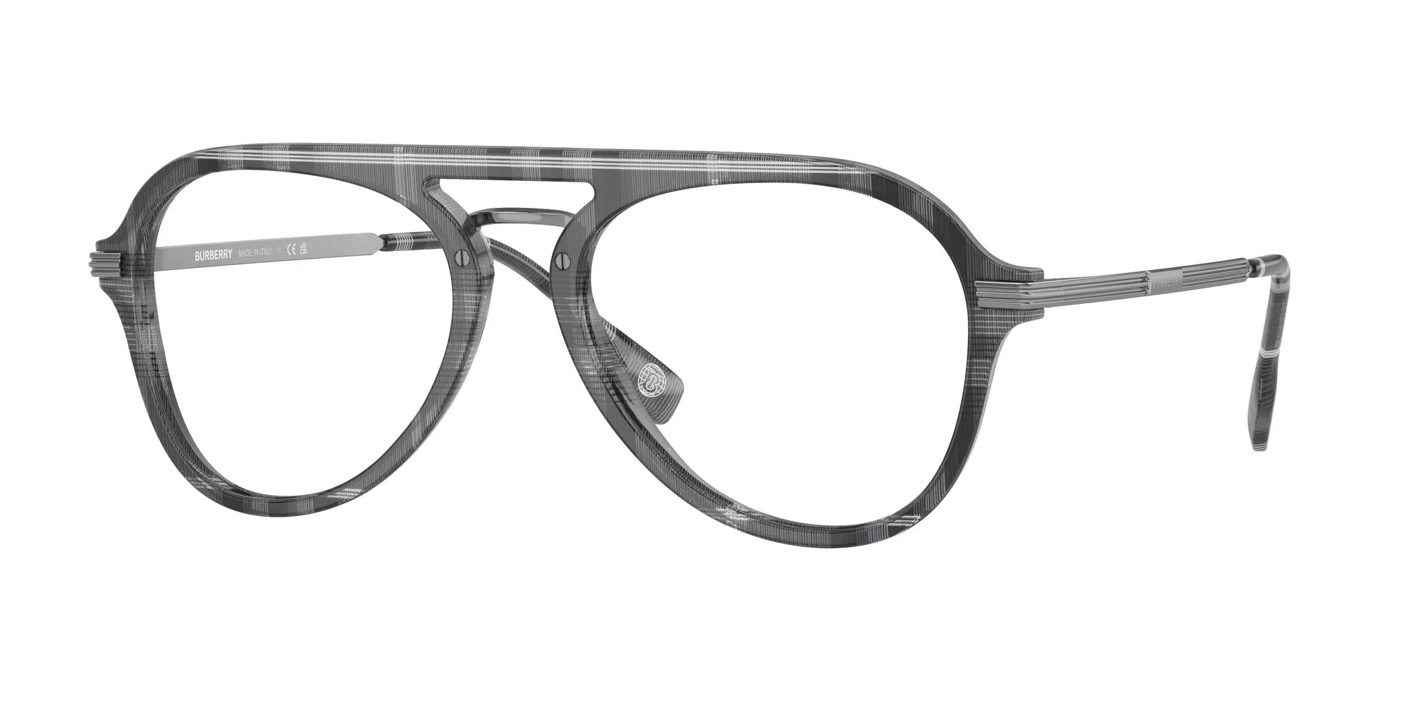 Burberry BE2377 BAILEY 3804 Montature da vista Acetato Grigio Pilot Normale - immagine 1