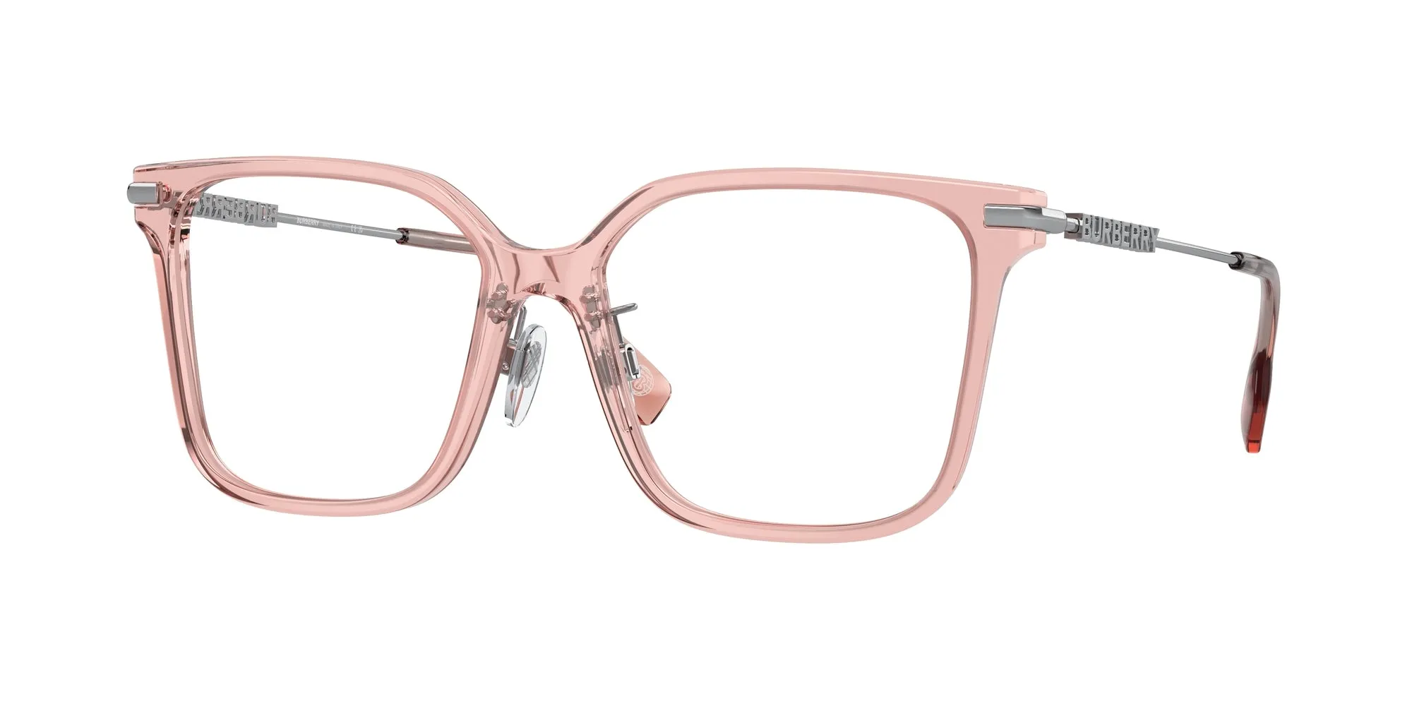 Burberry BE2376 ELIZABETH 4069 Montature da vista Acetato Rosa Trasparente Squadrata Normale - immagine 1