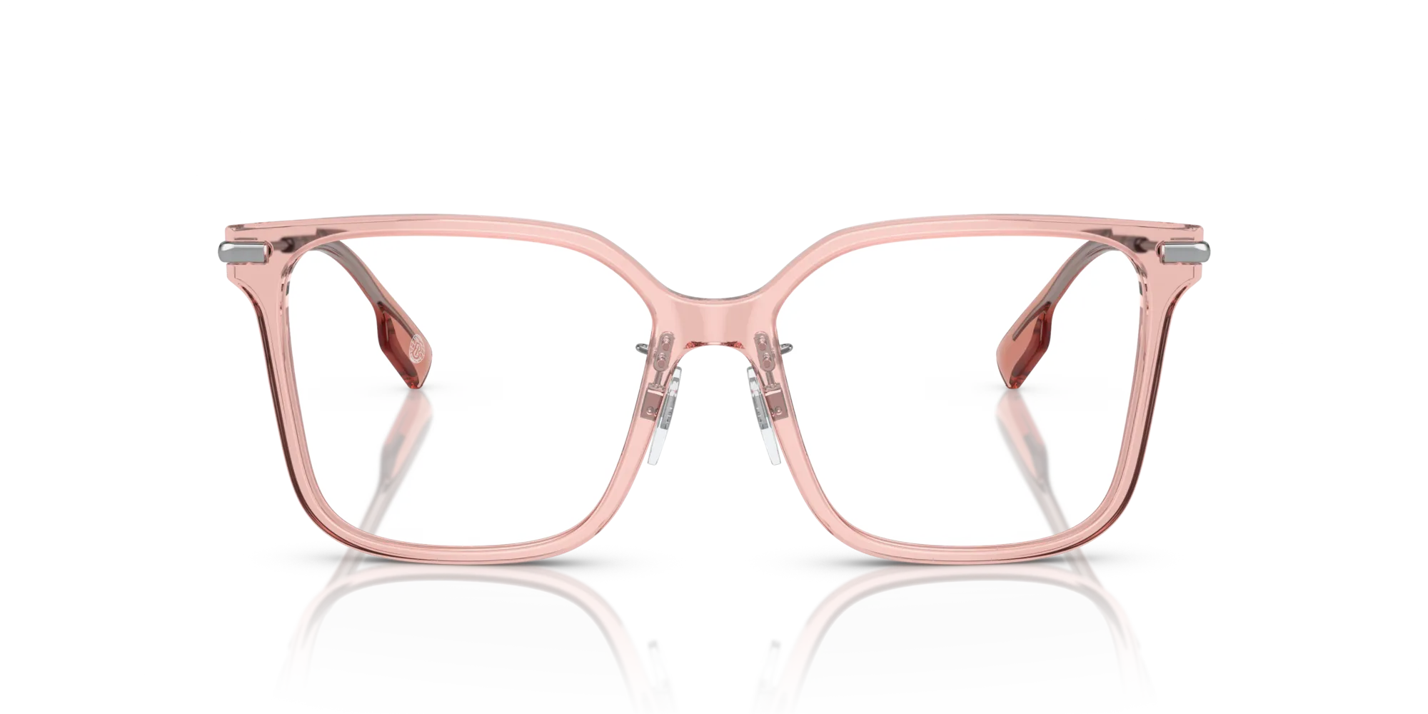 Burberry BE2376 ELIZABETH 4069 Montature da vista Acetato Rosa Trasparente Squadrata Normale - immagine 3