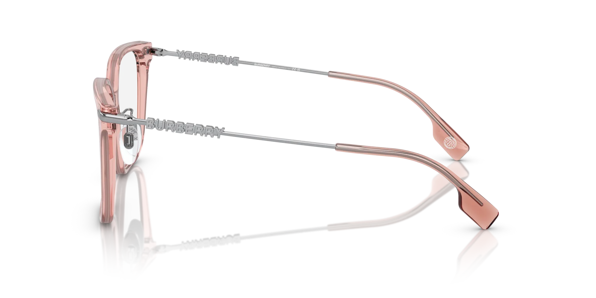 Burberry BE2376 ELIZABETH 4069 Montature da vista Acetato Rosa Squadrata Normale - immagine 4