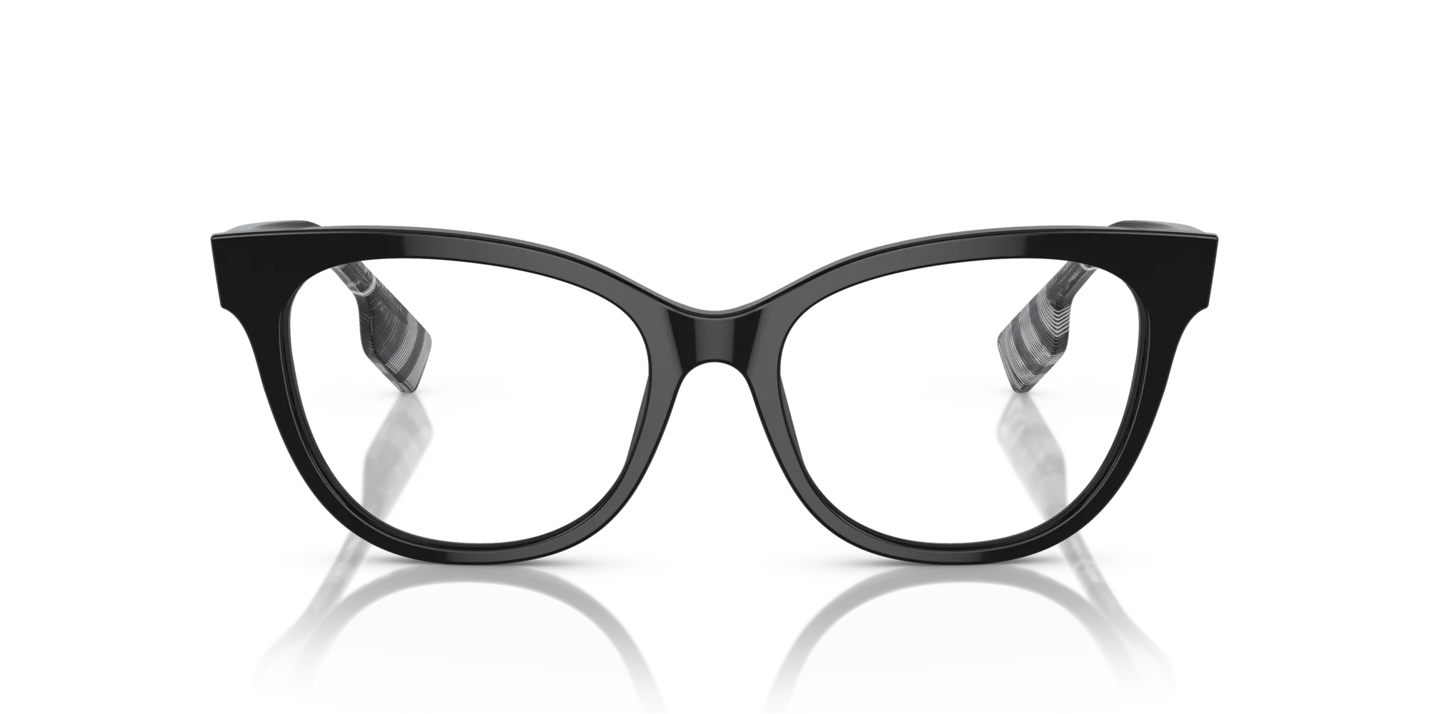 Burberry BE2375 EVELYN 3001 Montature da vista Acetato Nero Cat Eye - immagine 3