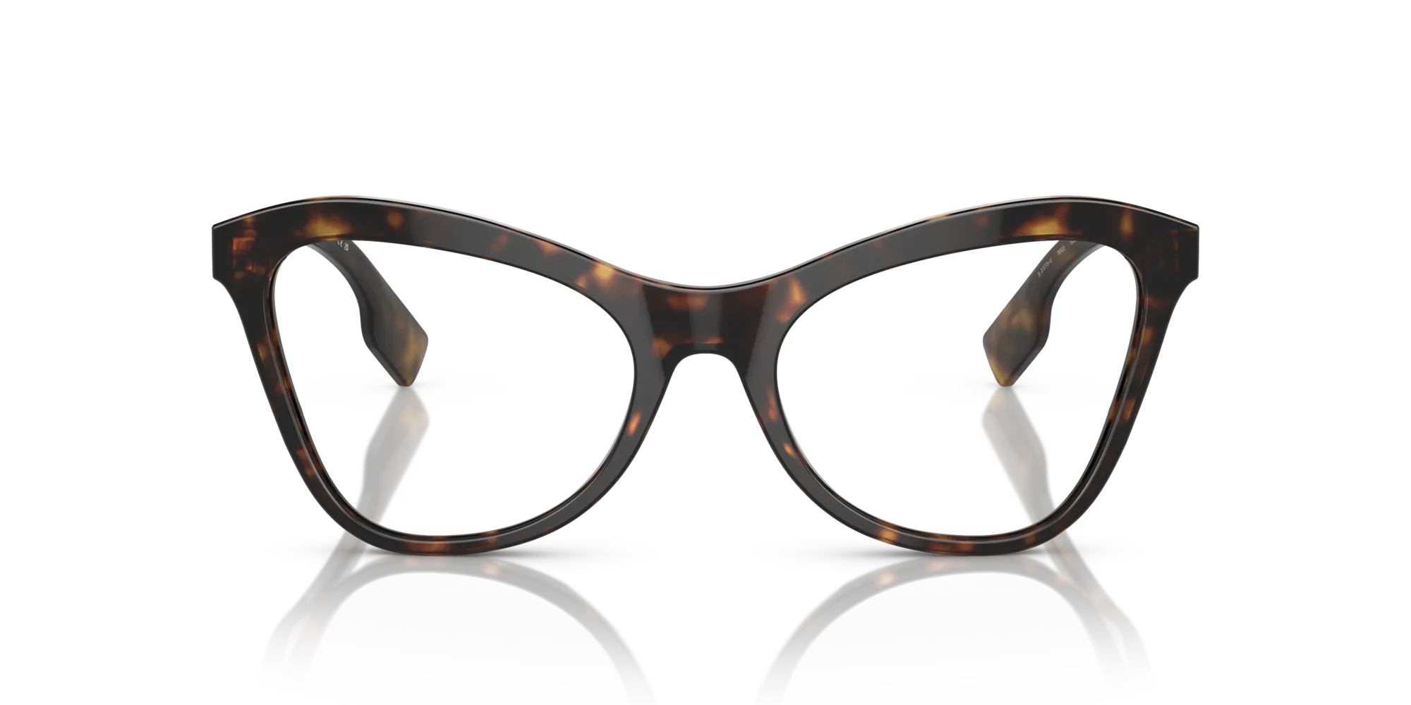 Burberry BE2373U ANGELICA 3002 Montature da vista Acetato Marrone Trasparente Cat Eye Normale - immagine 3