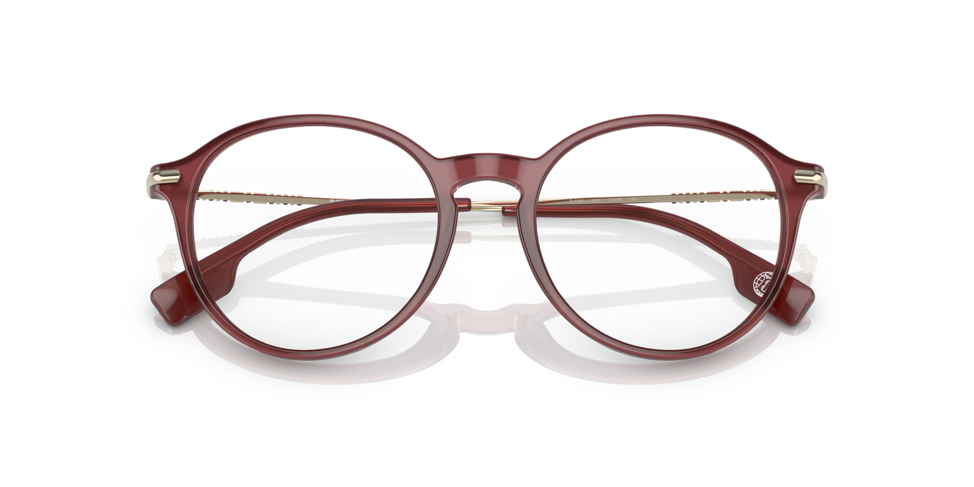 Burberry BE2365 ALISSON 4022 Montature da vista Acetato Rosso Pantos Normale - immagine 2