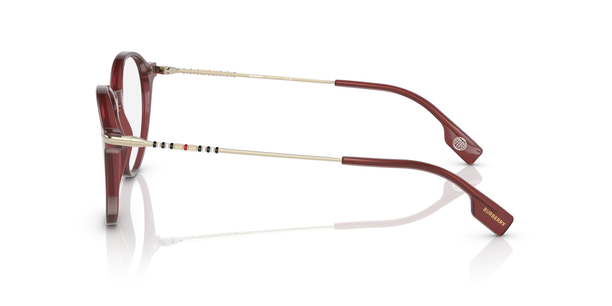 Burberry BE2365 ALISSON 4022 Montature da vista Acetato Rosso Pantos Normale - immagine 4