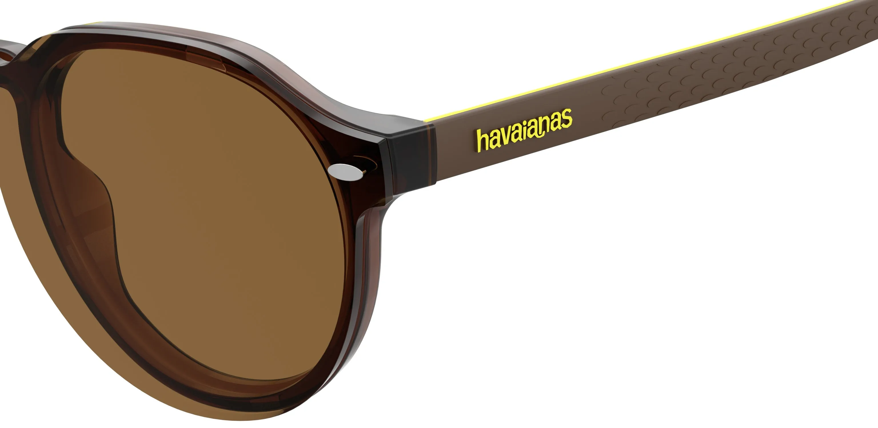 Havaianas ARRAIAL/CS GLN/70 Occhiali da sole Acetato Marrone Marrone Rotonda - immagine 3