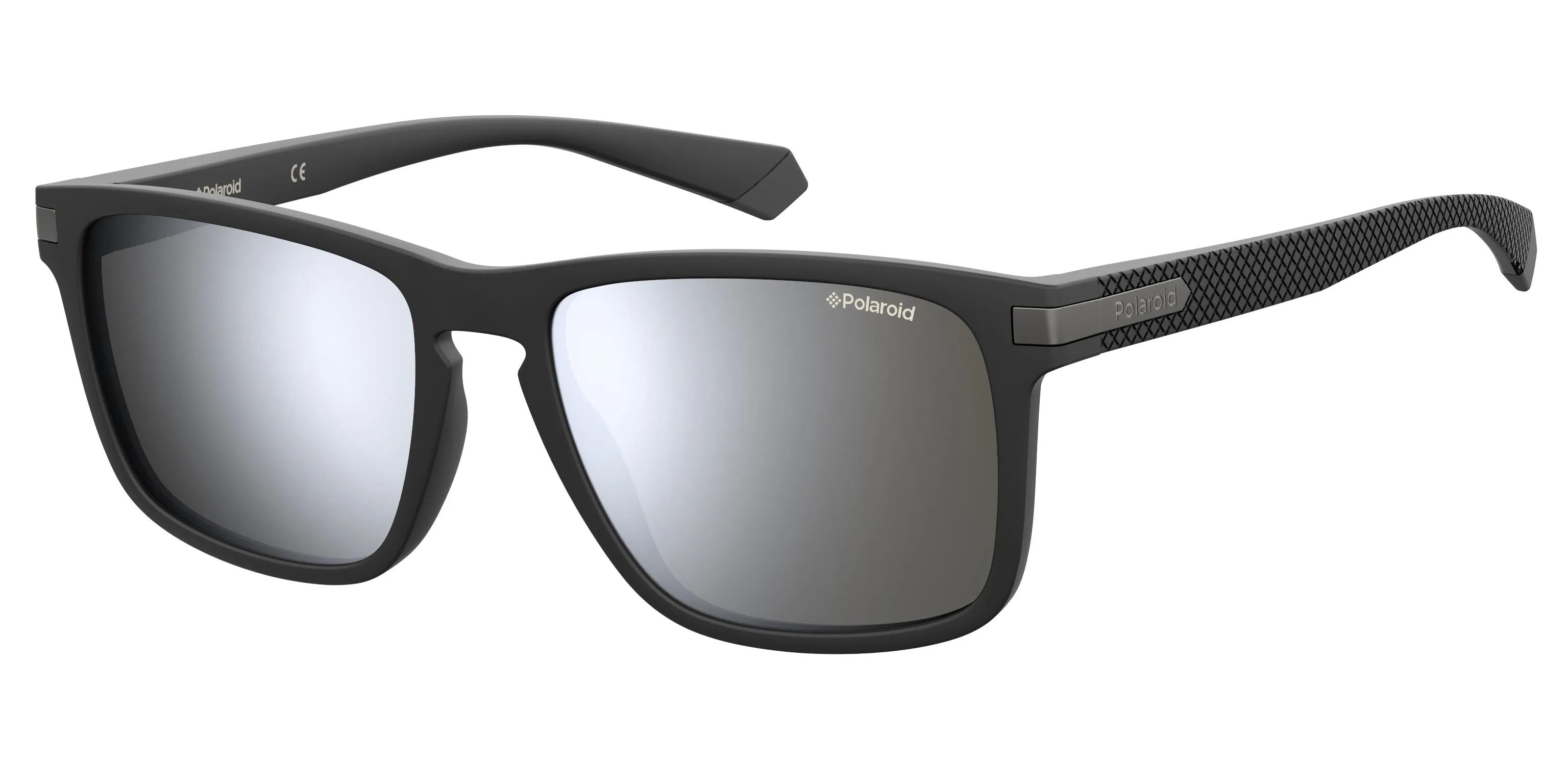Polaroid PLD 2088/S 003/EX Occhiali da sole Plastica Nero Argento Squadrata Specchiato - immagine 1
