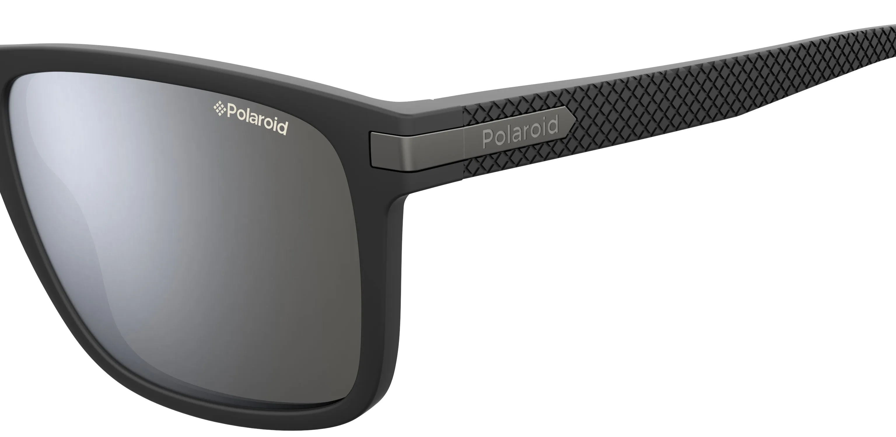 Polaroid PLD 2088/S 003/EX Occhiali da sole Plastica Nero Argento Squadrata Specchiato - immagine 3