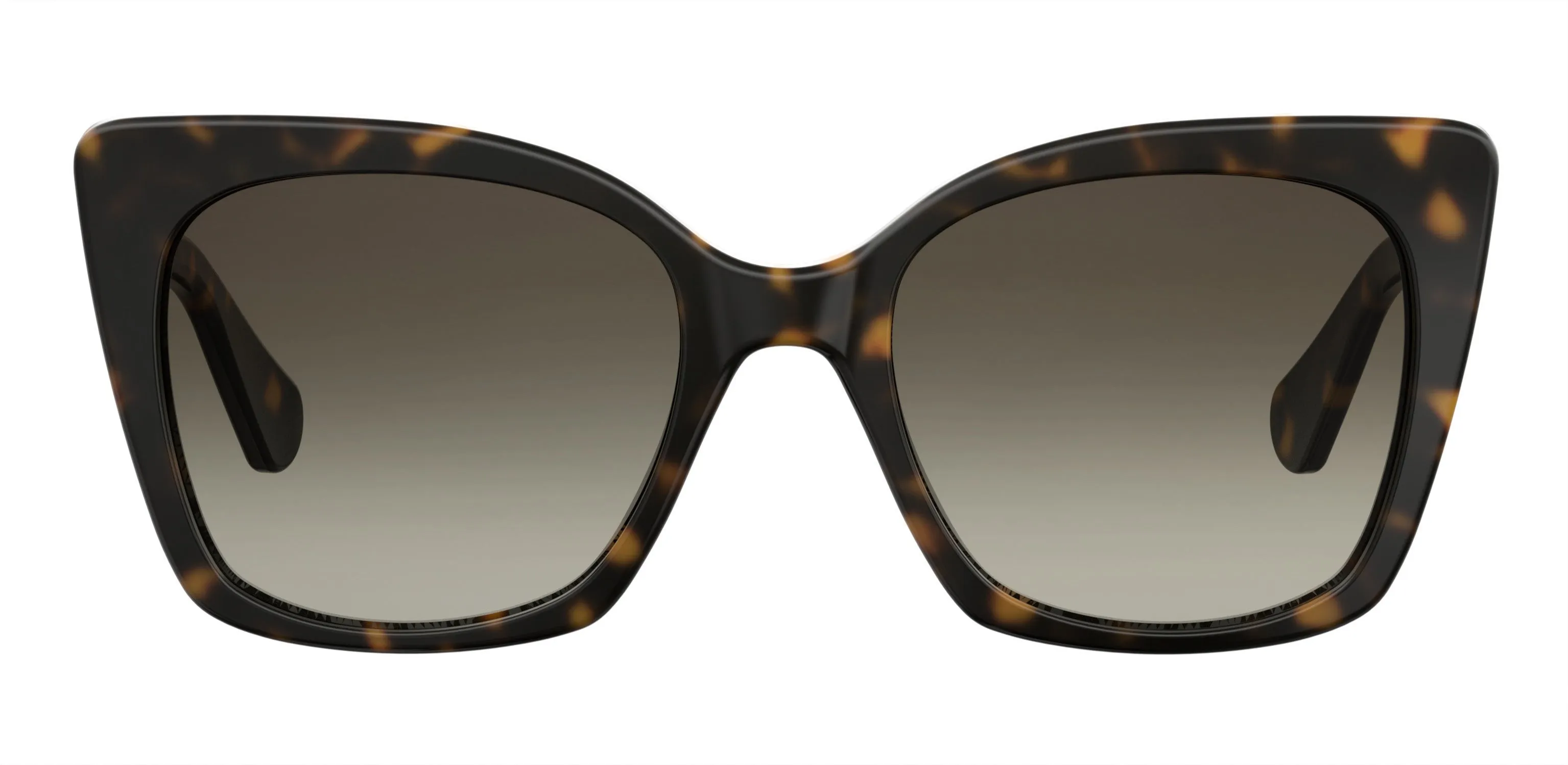 Moschino MOL000/S 086/HA Occhiali da sole Acetato Havana Marrone Squadrata Normale Sfumato - immagine 2