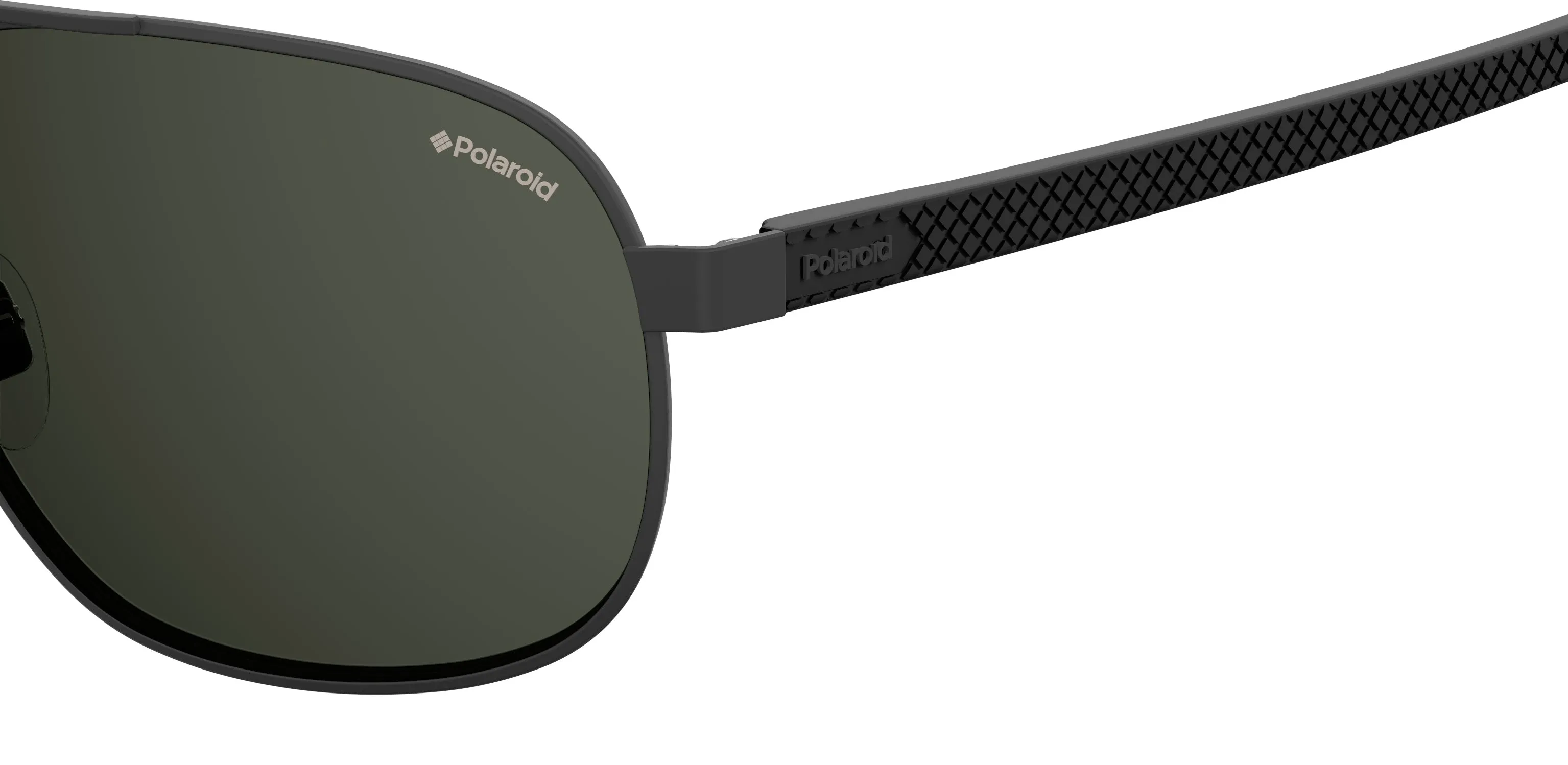 Polaroid PLD 2059/S 003/M9 Occhiali da sole Metallo Nero Grigio Pilot - immagine 3