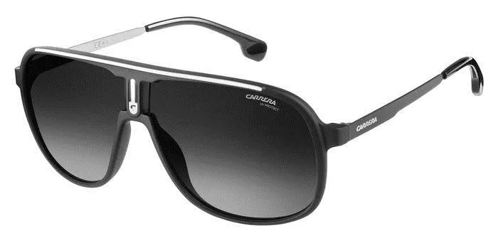 Carrera CARRERA 1007/S 003/9O Occhiali da sole Plastica Nero-opaco Grigio Squadrata Sfumato - immagine 1