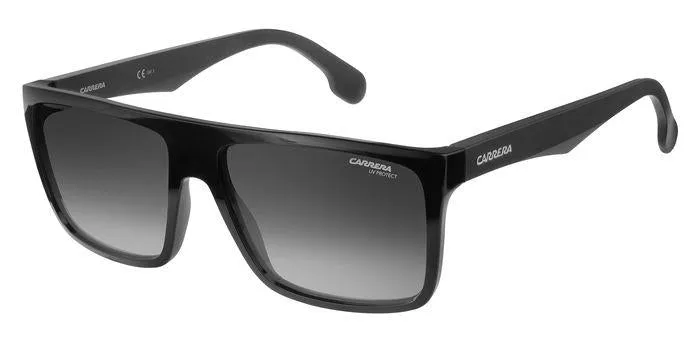 Carrera CARRERA 5039/S 807/9O Occhiali da sole Plastica Nero Grigio Squadrata Sfumato - immagine 1