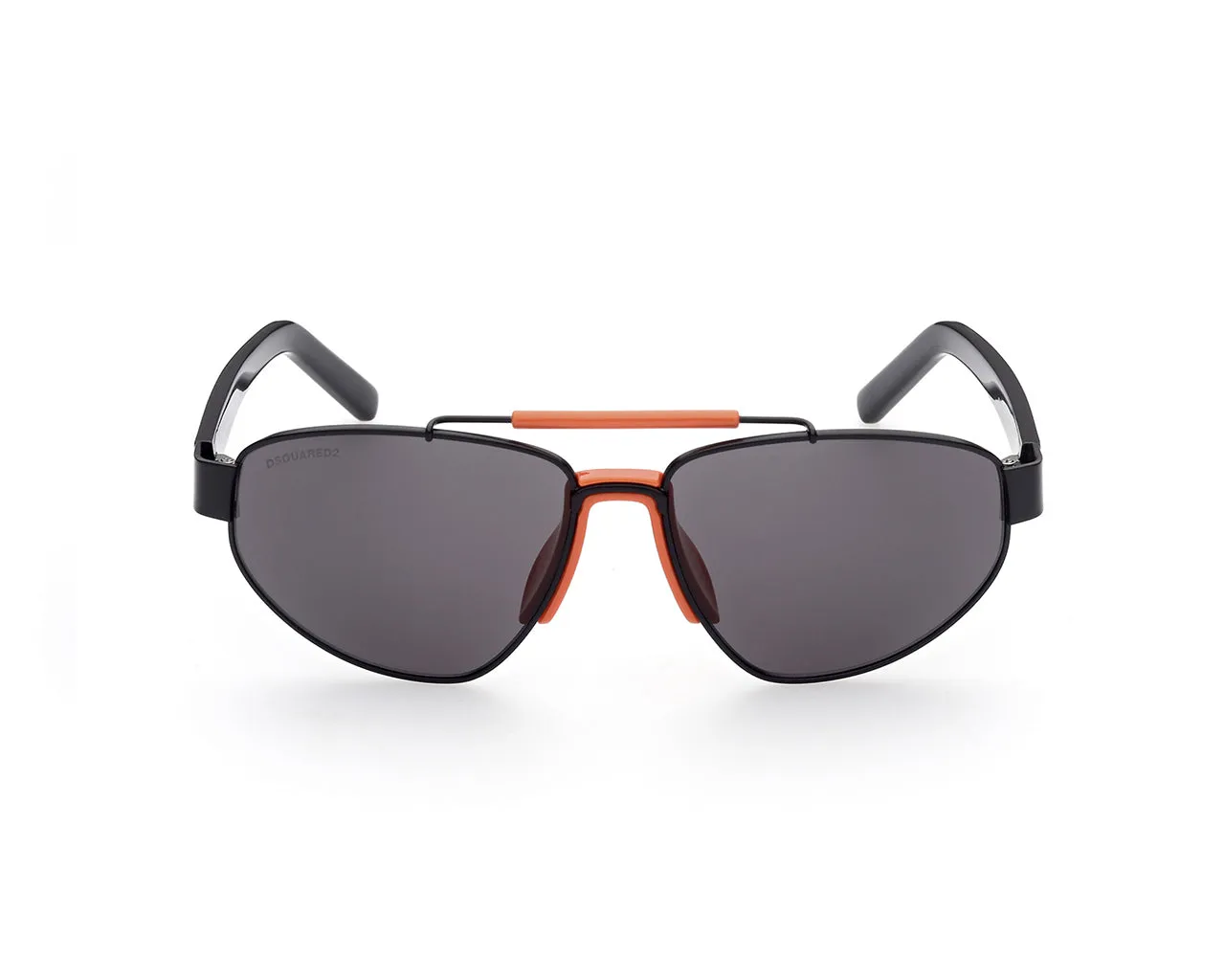 Dsquared2 DQ0366 05A Occhiali da sole outlet Metallo Nero Grigio Rotonda Normale - immagine 2