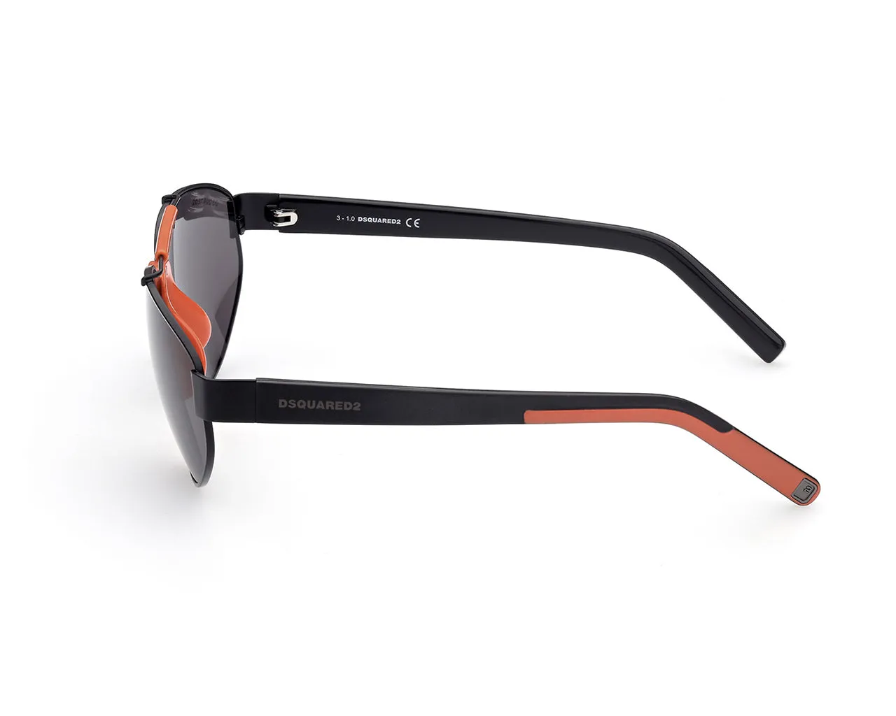 Dsquared2 DQ0366 05A Occhiali da sole outlet Metallo Nero Grigio Rotonda Normale - immagine 3