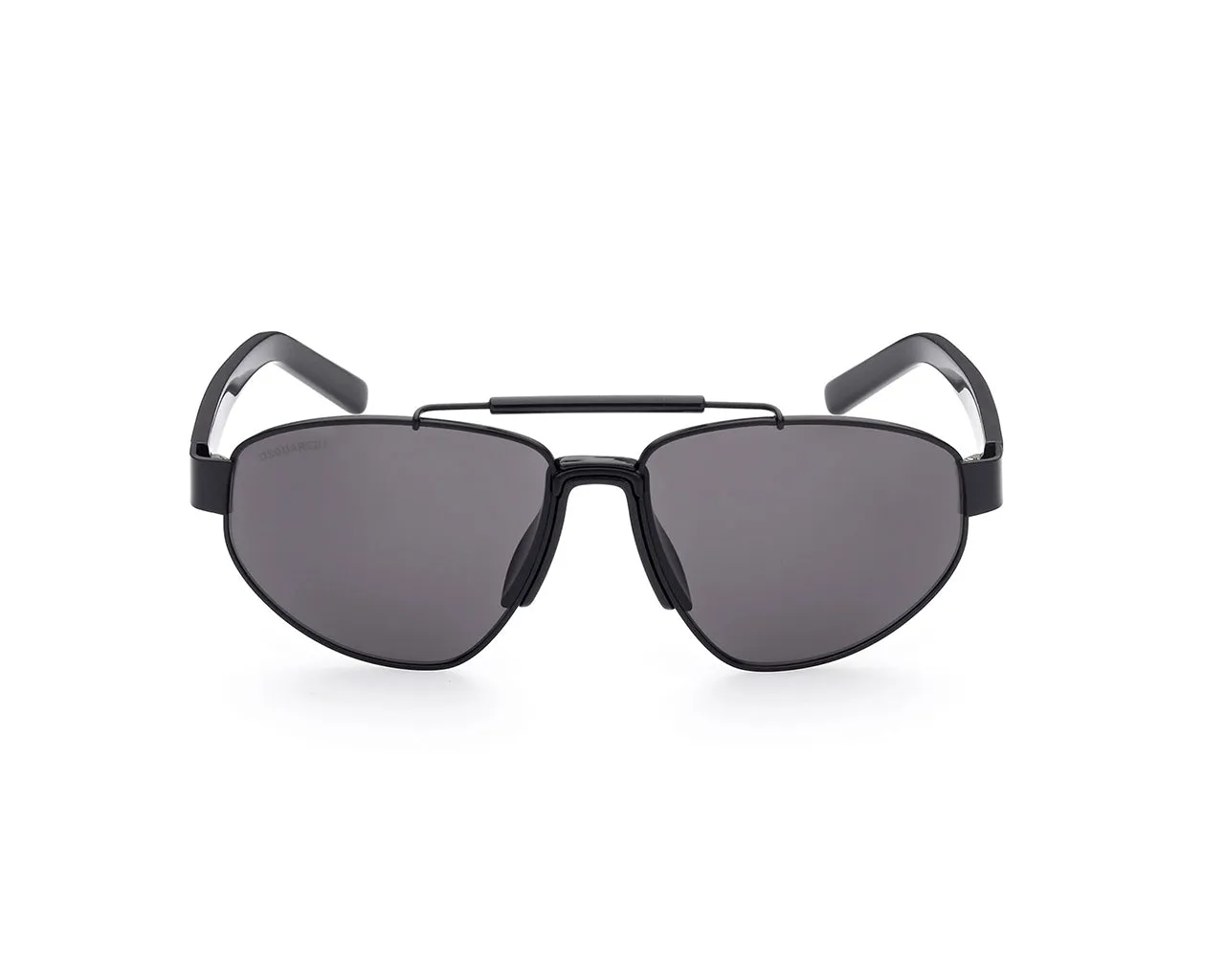 Dsquared2 DQ0366 02A Occhiali da sole outlet Metallo Nero Grigio Rotonda Normale - immagine 2