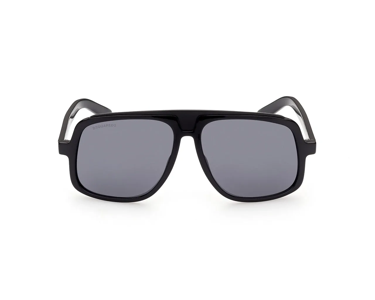 Dsquared2 DQ0363 01A Occhiali da sole outlet Acetato Nero Grigio Squadrata - immagine 2