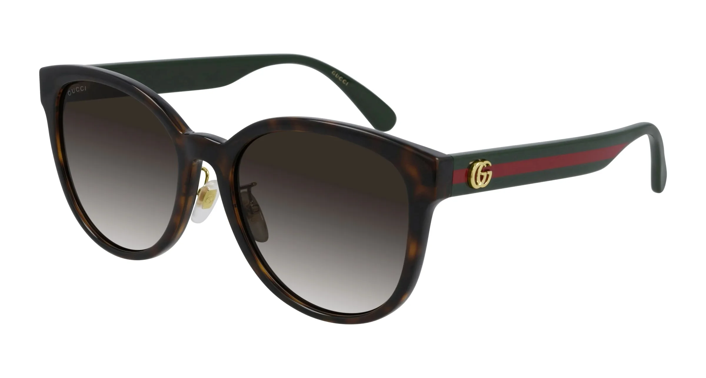 Gucci GG0854SK 003 Occhiali da sole Iniettato Havana Marrone Cat Eye Sfumato - immagine 1