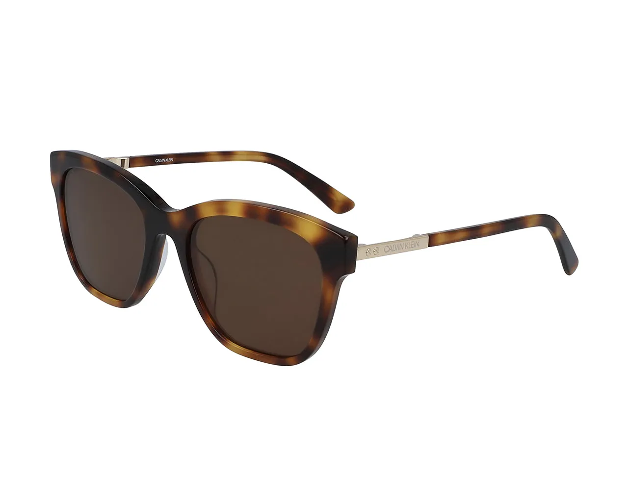 Calvin Klein CK19524S 41724 240 Occhiali da sole Acetato Havana Marrone Squadrata Normale - immagine 1