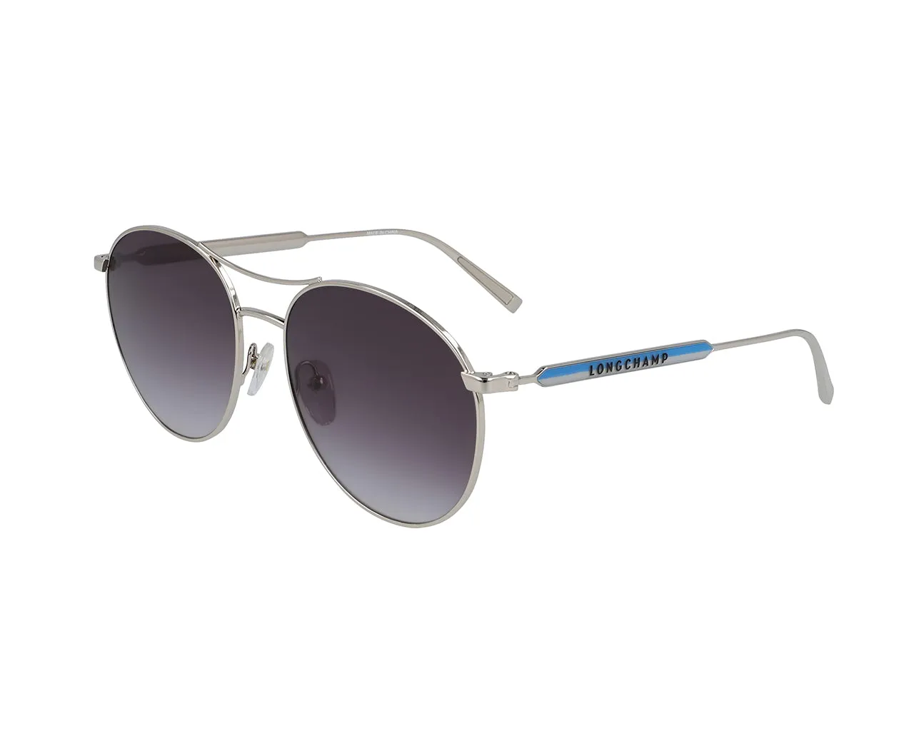 LONGCHAMP LO133S 43027 715 Occhiali da sole Metallo Oro Grigio Pilot Normale Sfumato - immagine 1