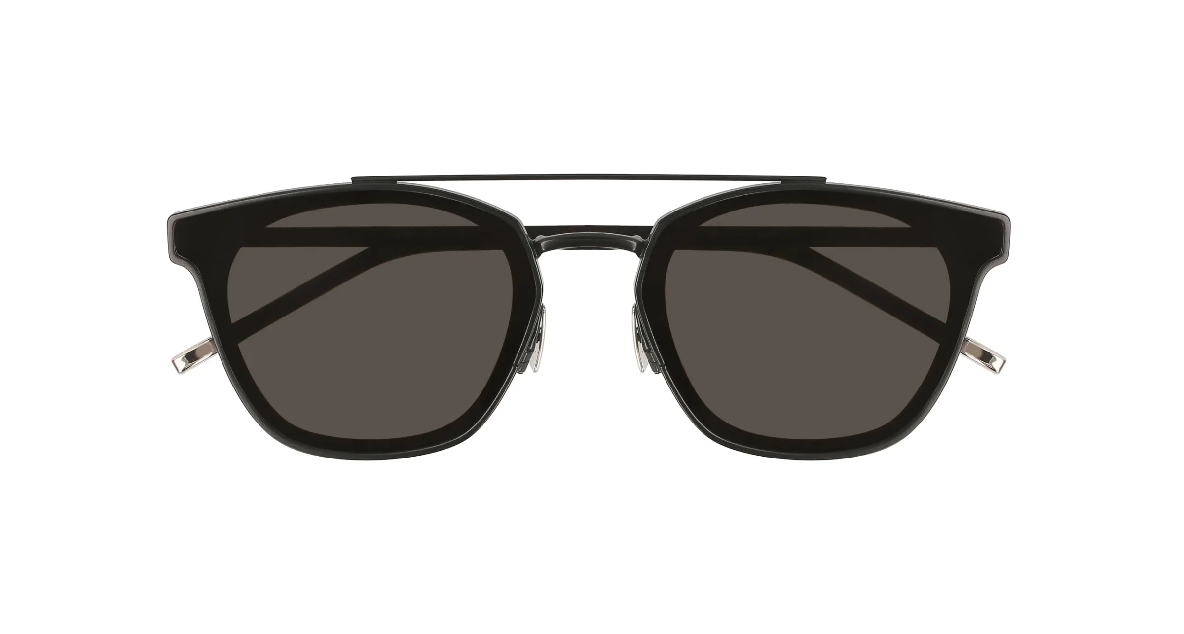 SAINT LAURENT SL 28 METAL 001 Occhiali da sole Metallo Nero Grigio Squadrata Normale Antiriflesso - immagine 3