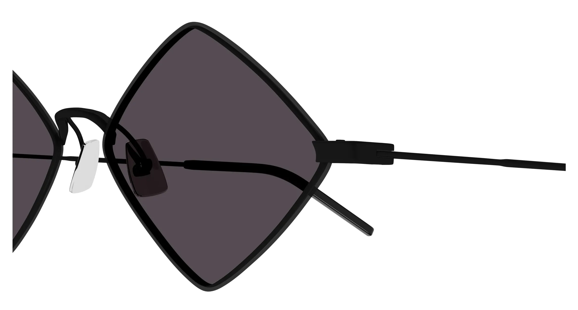 SAINT LAURENT SL 302 LISA 002 Occhiali da sole Metallo Nero Nero Geometrica Normale - immagine 3