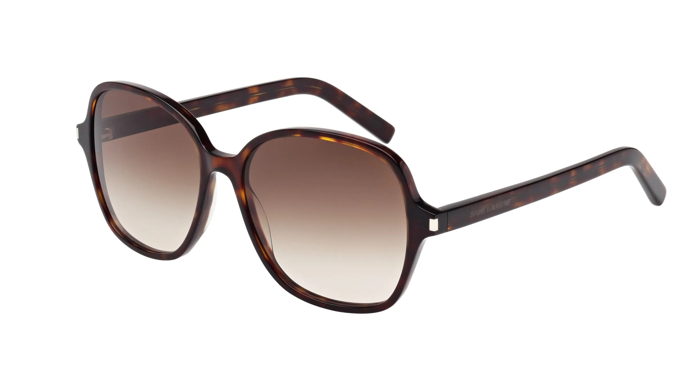 SAINT LAURENT CLASSIC 8 004 Occhiali da sole Acetato Marrone Oversize Sfumato - immagine 1