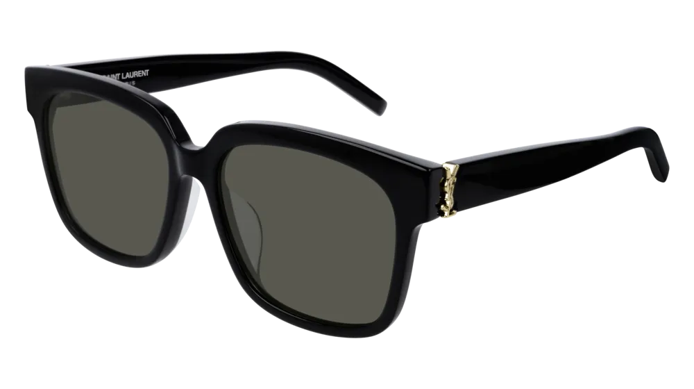 SAINT LAURENT SL M40/F 003 Occhiali da sole Acetato Nero Grigio Squadrata Normale - immagine 1