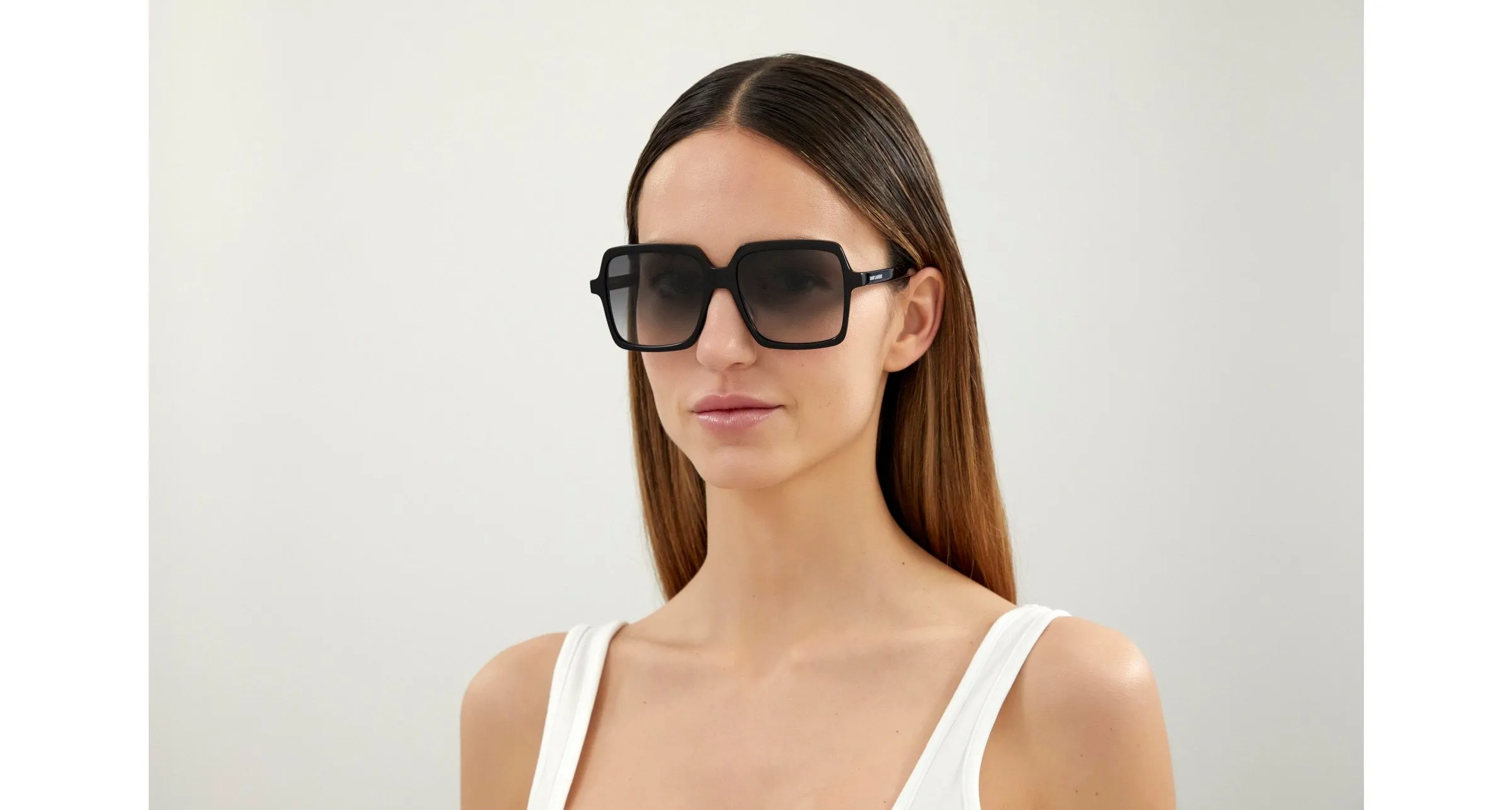 SAINT LAURENT SL 174 001 Occhiali da sole Acetato Nero Grigio Squadrata Normale Sfumato - immagine 2