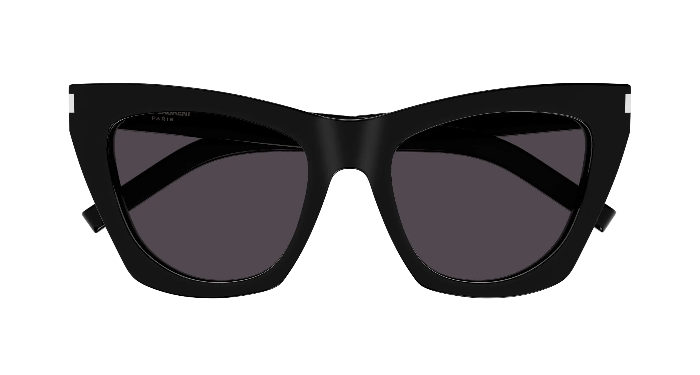 SAINT LAURENT SL 214 KATE 001 Occhiali da sole Acetato Nero Grigio Cat Eye Normale - immagine 2