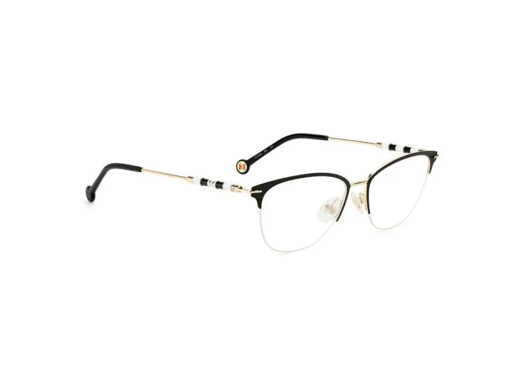 Carolina Herrera CH 0038 RHL Montature da vista Metallo Oro / Nero Rotonda - immagine 3