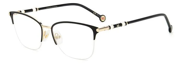 Carolina Herrera CH 0033 RHL Montature da vista Metallo Oro / Nero Squadrata - immagine 1