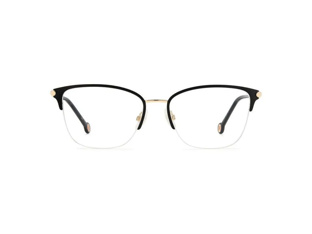 Carolina Herrera CH 0033 RHL Montature da vista Metallo Oro / Nero Squadrata - immagine 2