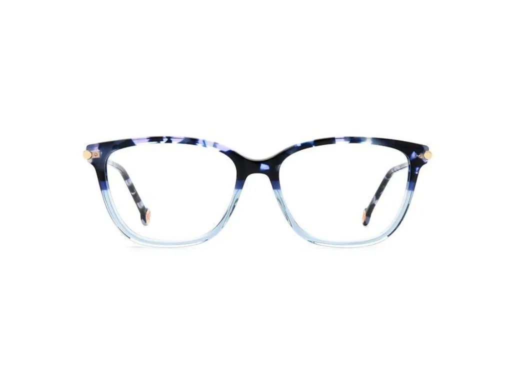 Carolina Herrera CH 0027 IPR Montature da vista Plastica Havana/Blu Squadrata - immagine 2