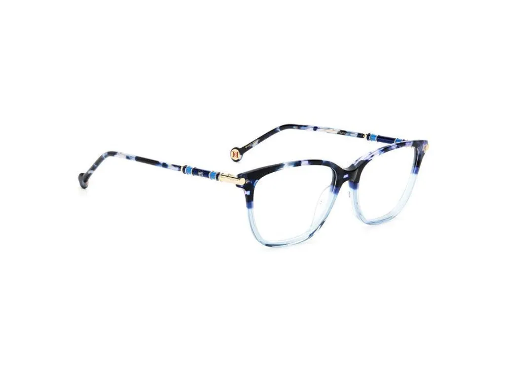 Carolina Herrera CH 0027 IPR Montature da vista Plastica Havana/Blu Squadrata - immagine 3