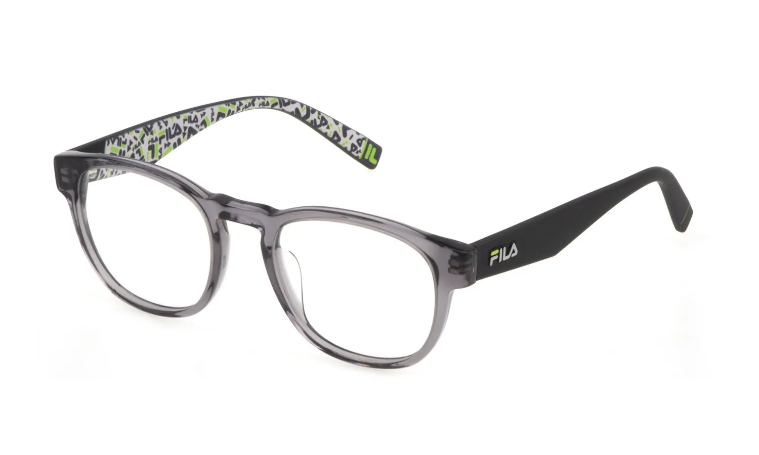 Fila VFI211 06A7 Montature da vista Acetato Grigio Rotonda - immagine 1
