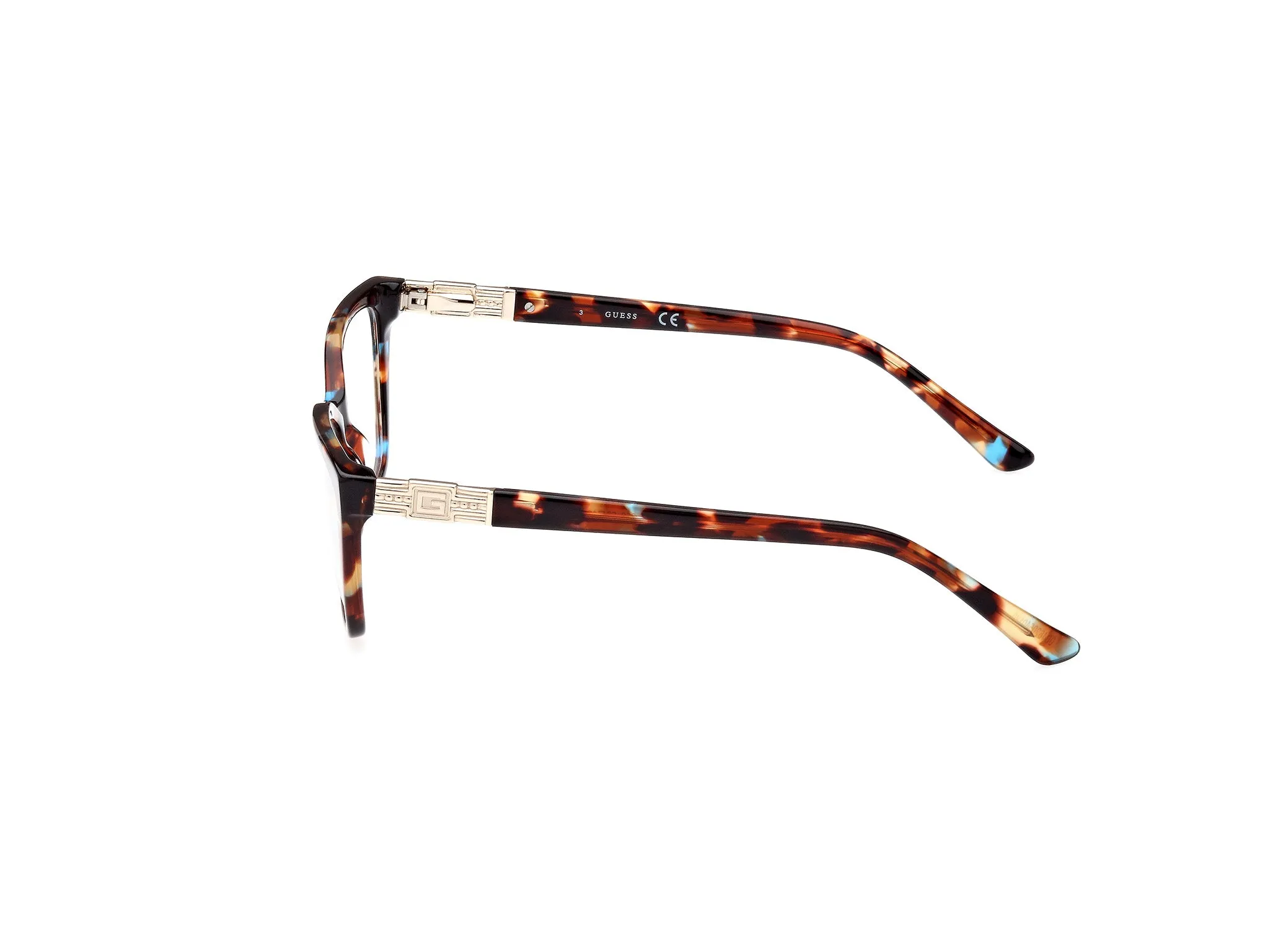 Guess GU2941 56 Montature da vista Acetato Havana Squadrata Normale - immagine 3