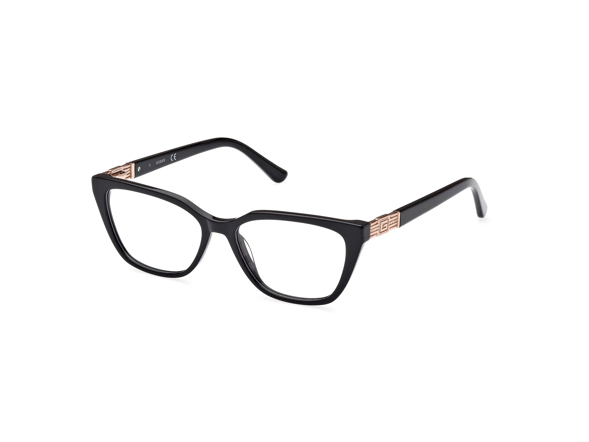 Guess GU2941 1 Montature da vista Acetato Nero Squadrata Normale - immagine 1