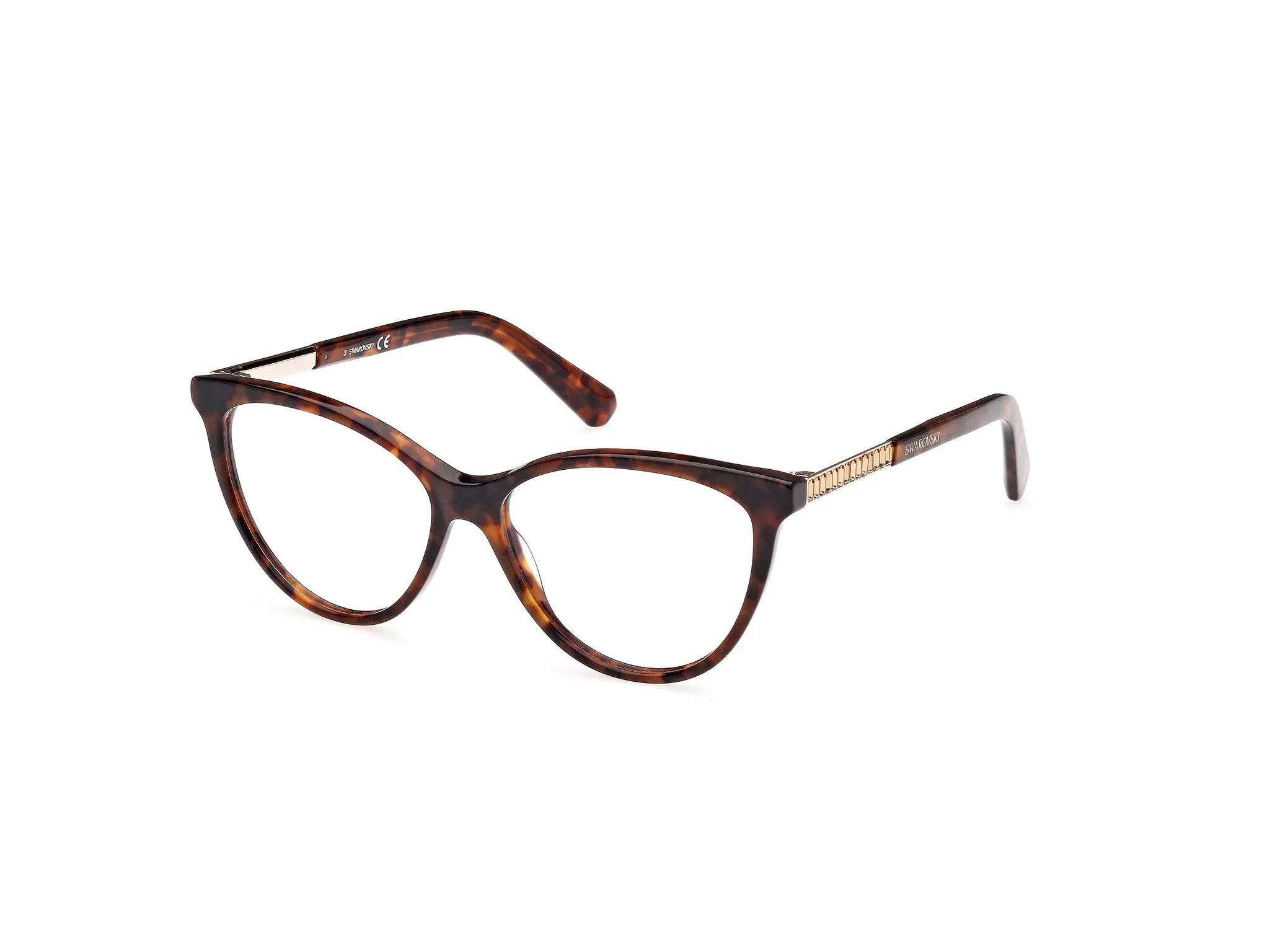 Swarovski SK5474 052 Montature da vista outlet Acetato Havana Rotonda Normale - immagine 1