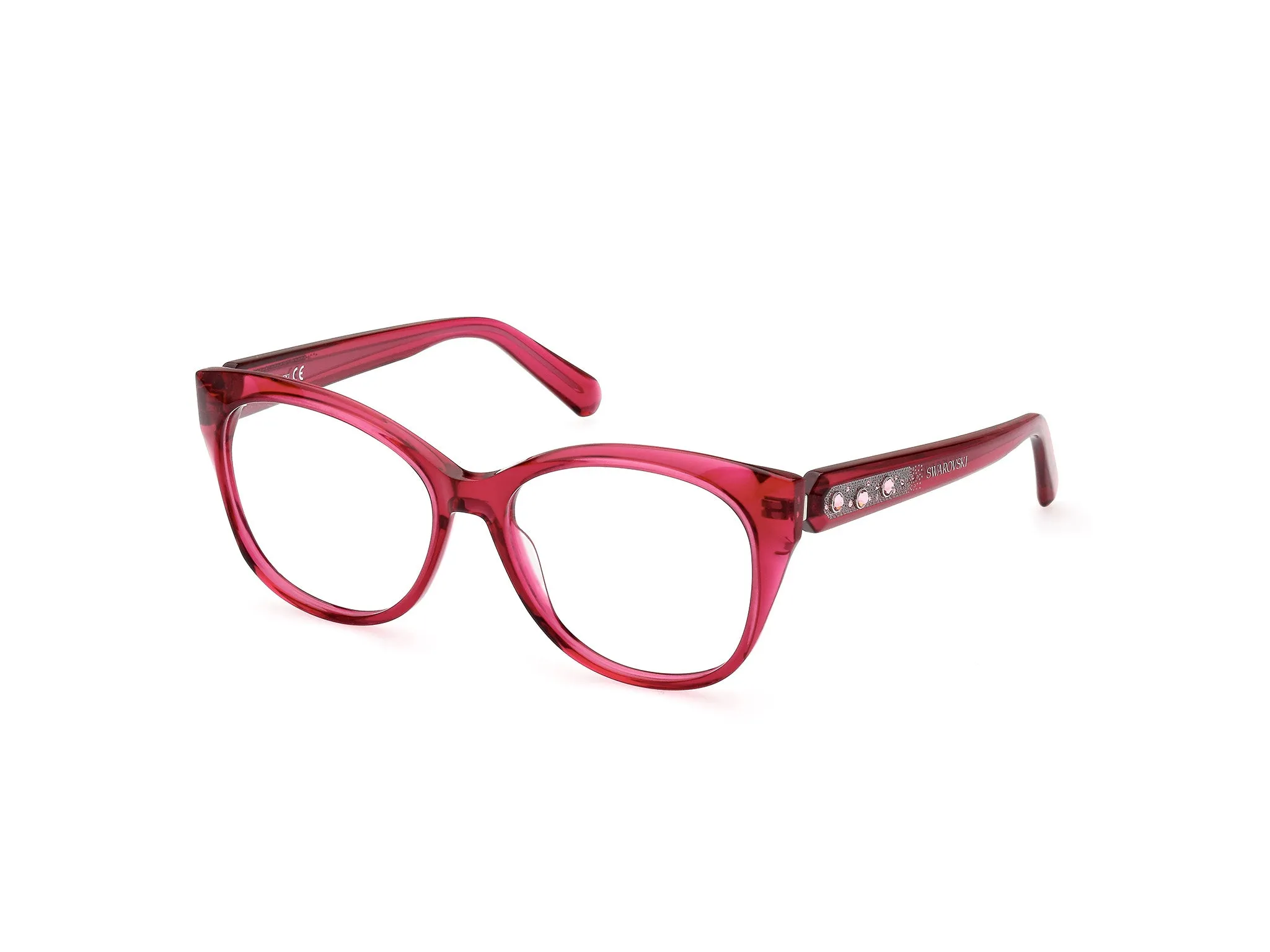 Swarovski SK5469 072 Montature da vista outlet Acetato Rosa Rotonda Normale - immagine 1