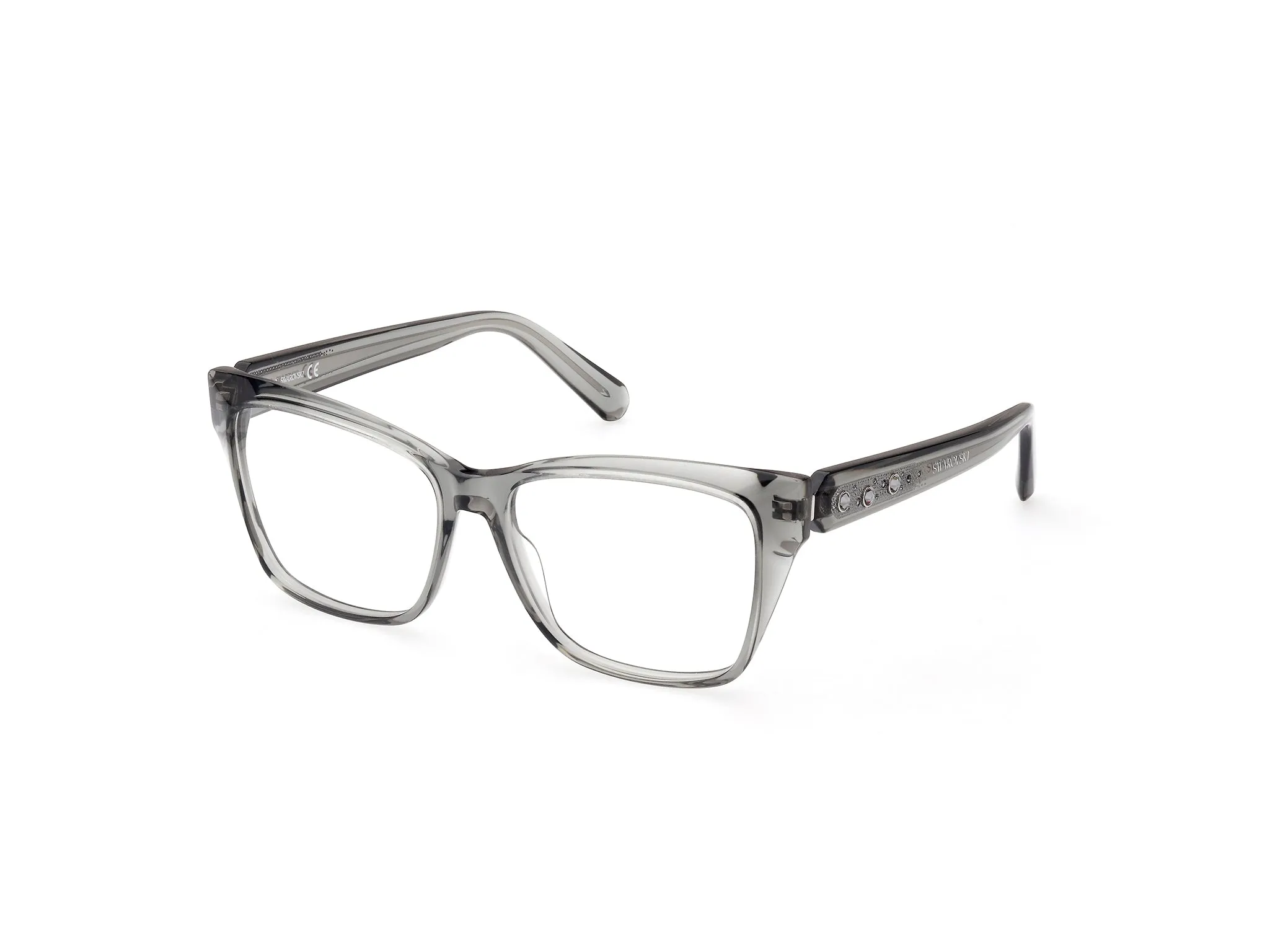 Swarovski SK5468 020 Montature da vista outlet Acetato Grigio Squadrata Normale - immagine 1