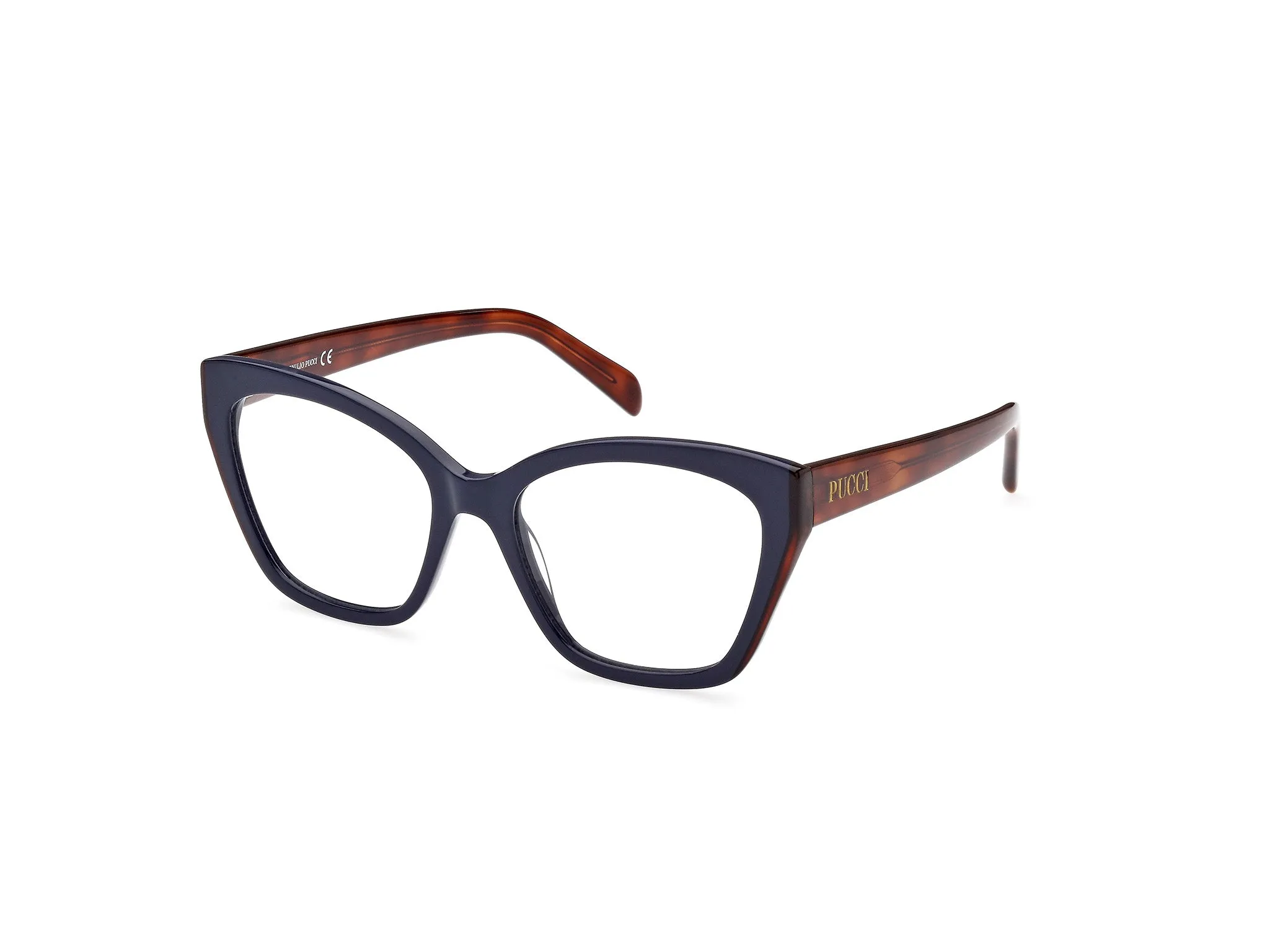 Emilio Pucci EP5216 92 Montature da vista Acetato Blu Farfalla Normale - immagine 1