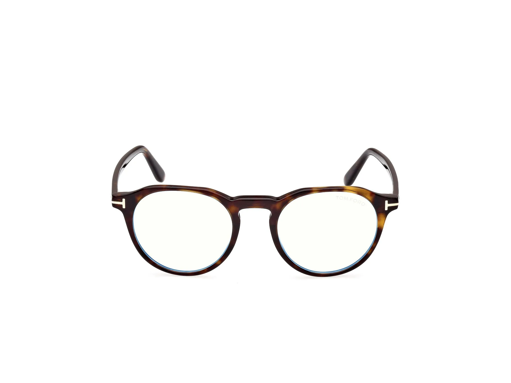 TOM FORD FT5833-B 52 Montature da vista Acetato Havana Rotonda Normale - immagine 2