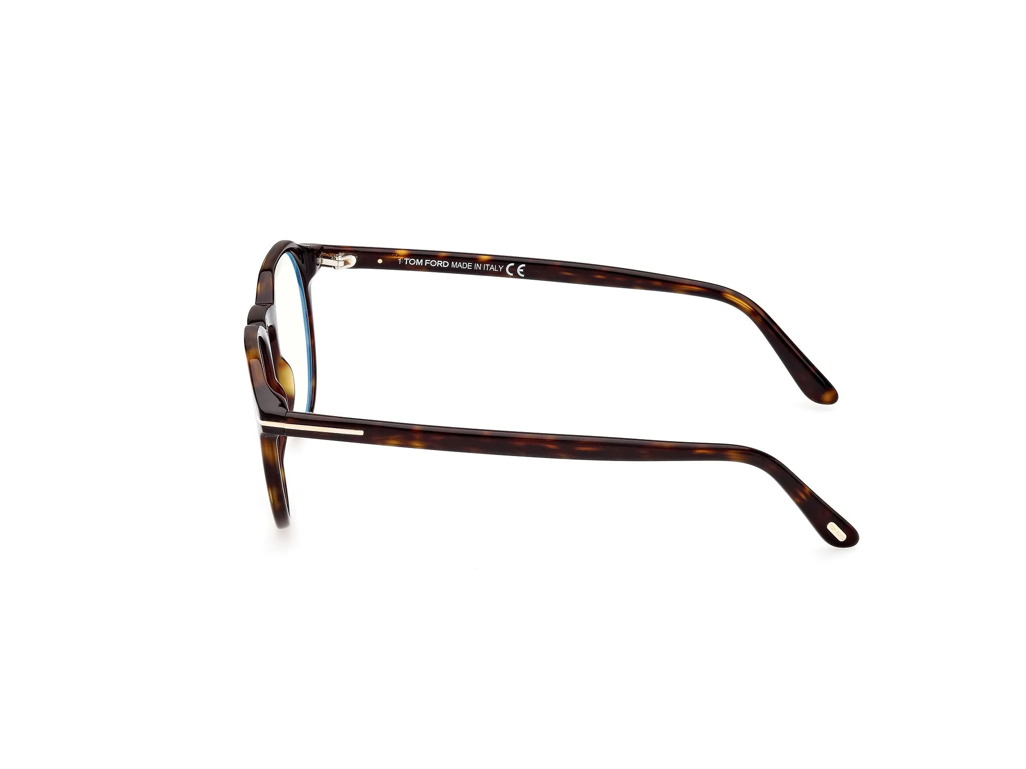 TOM FORD FT5833-B 52 Montature da vista Acetato Havana Rotonda Normale - immagine 3