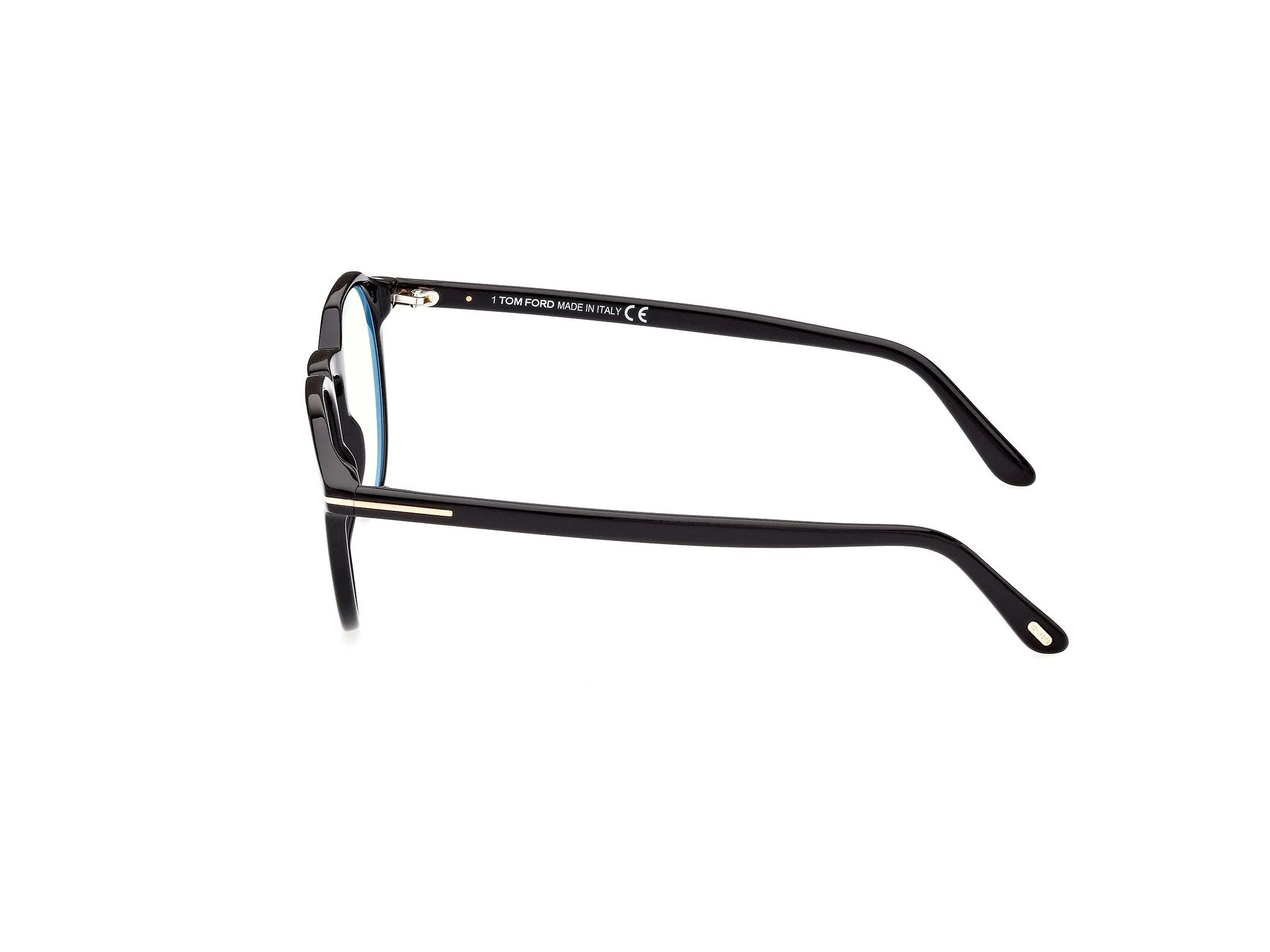 TOM FORD FT5833-B 1 Montature da vista Acetato Nero Rotonda Normale - immagine 3