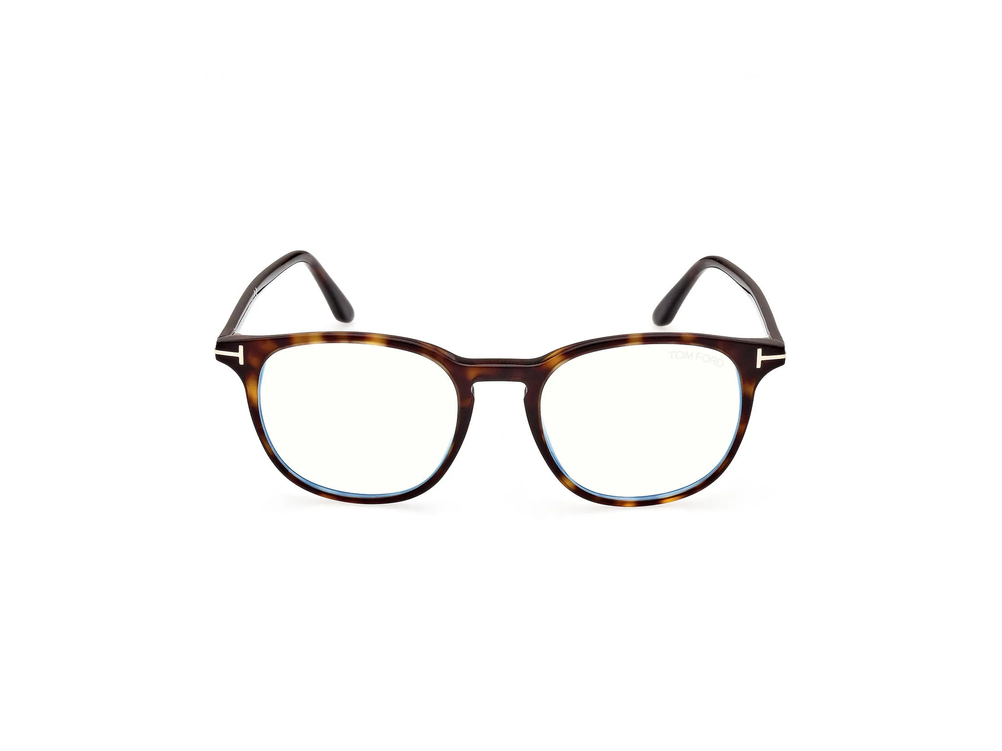 TOM FORD FT5832-B 52 Montature da vista Acetato Havana Rotonda Normale - immagine 2
