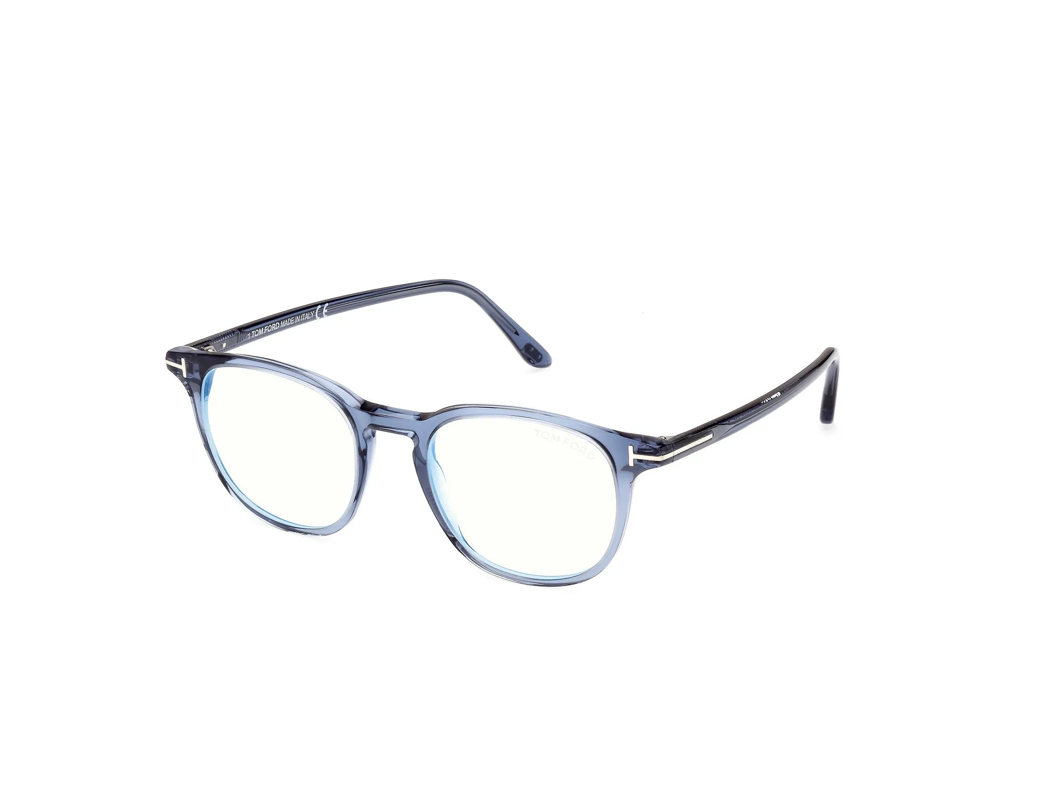 TOM FORD FT5832-B 90 Montature da vista Acetato Blu Rotonda Normale - immagine 1