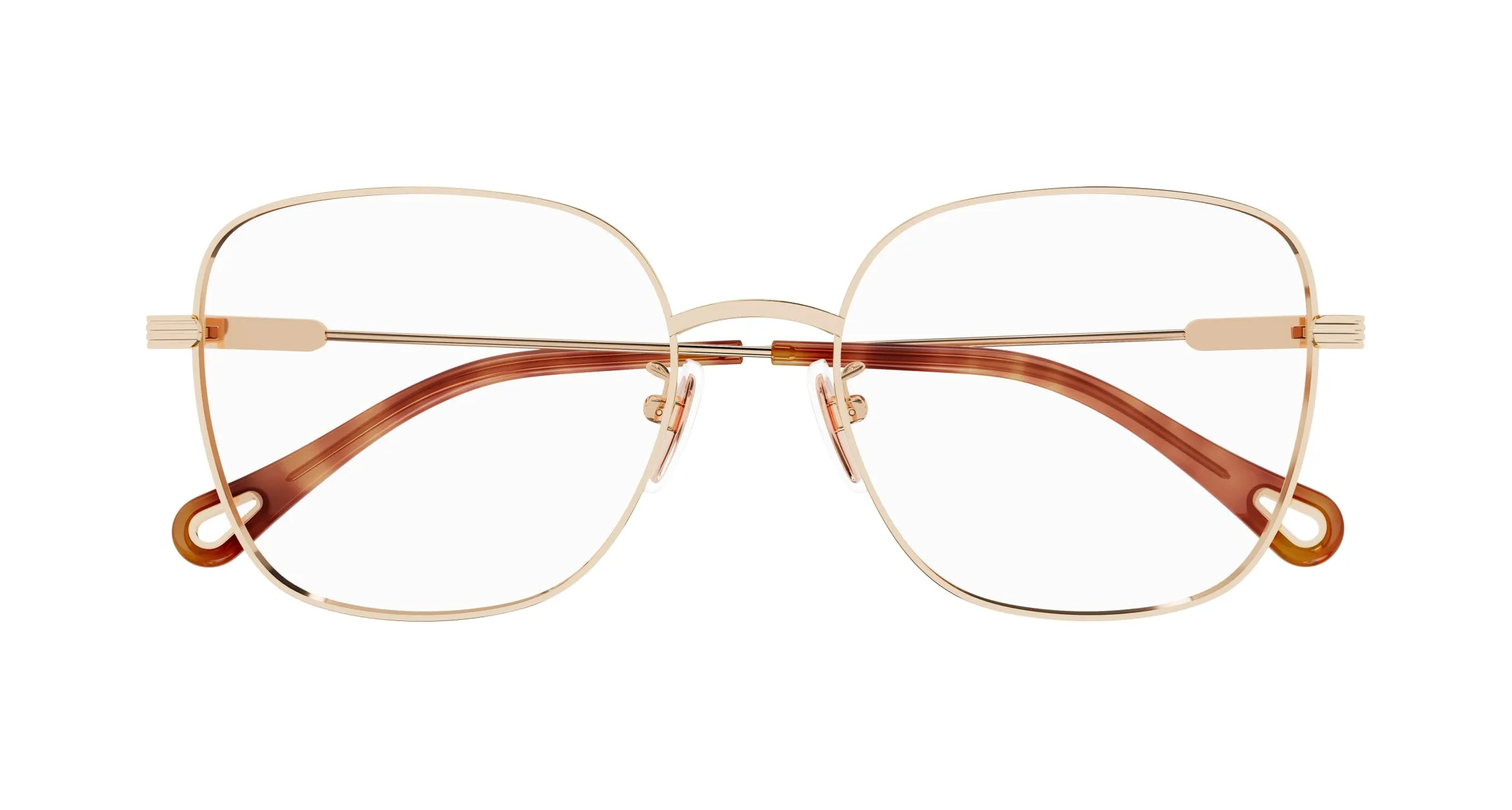 Chloé CH0141OA 002 Montature da vista Metallo Oro Squadrata - immagine 3