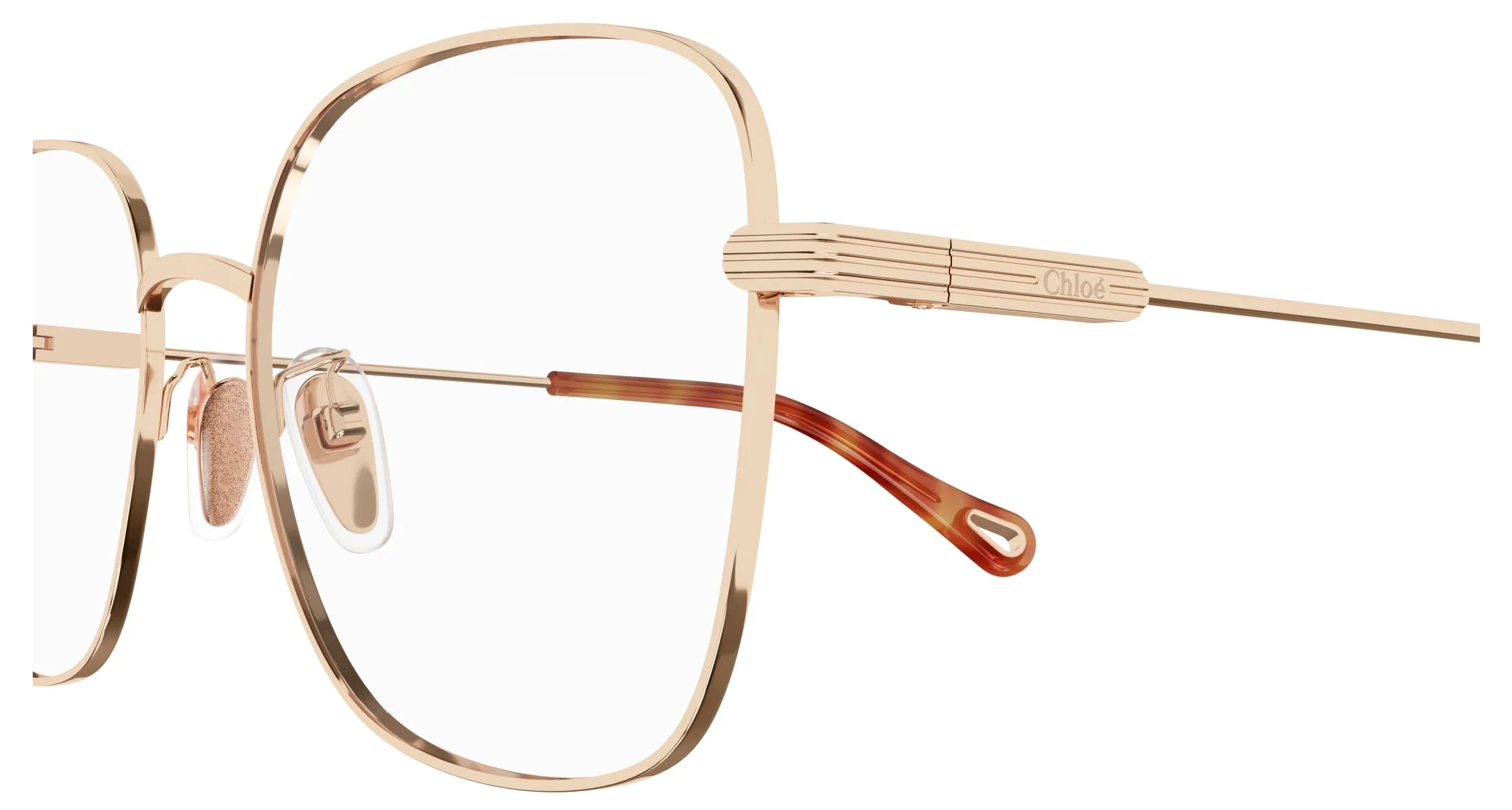 Chloé CH0141OA 002 Montature da vista Metallo Oro Squadrata - immagine 4