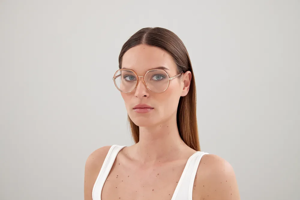 Chloé CH0131O 001 Montature da vista Bio-iniettato Arancione Pilot - immagine 4