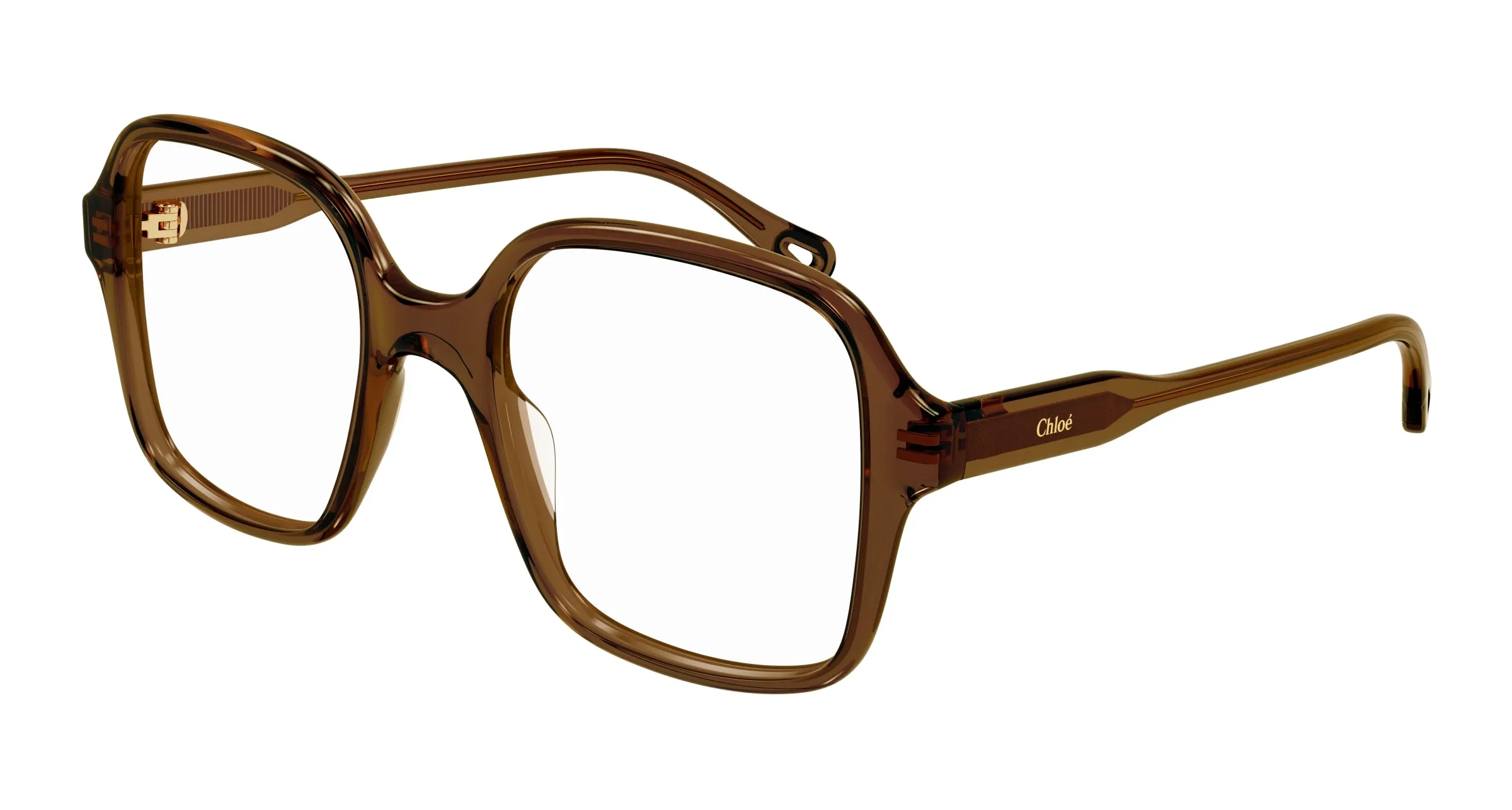 Chloé CH0126O 002 Montature da vista Bio-acetato Marrone Squadrata - immagine 1