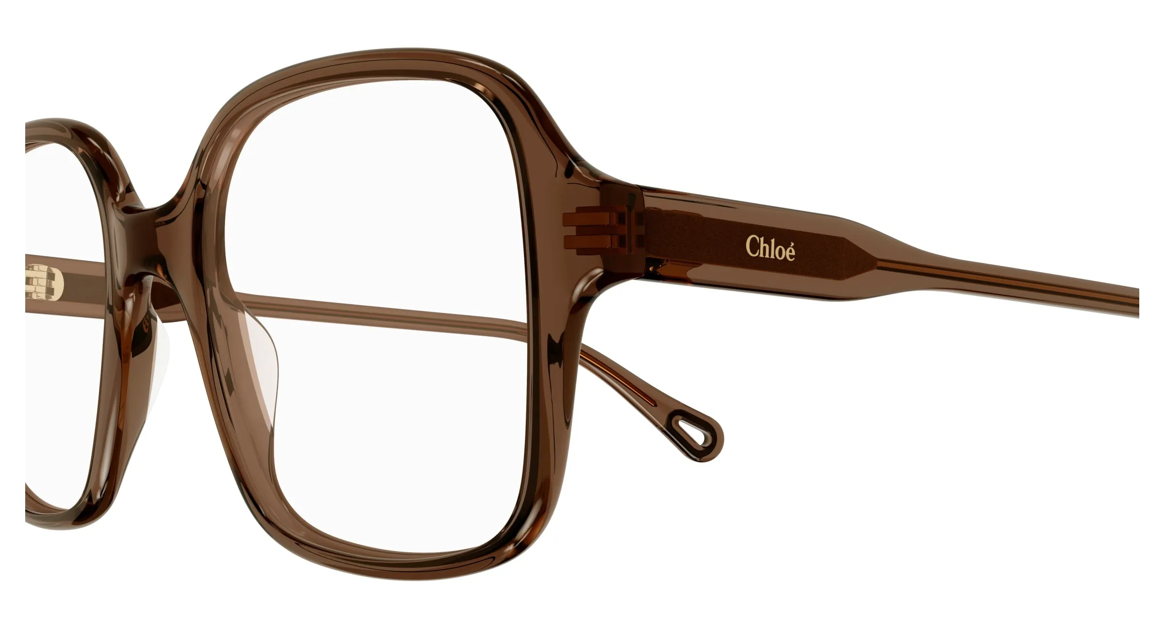 Chloé CH0126O 002 Montature da vista Bio-acetato Marrone Squadrata - immagine 4